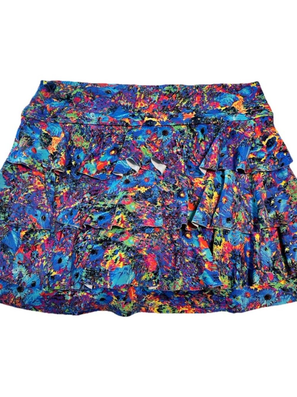 dona jo Ladies sz Medium (2) Tennis Golf Pickleball skort stretch pull On Ruffle